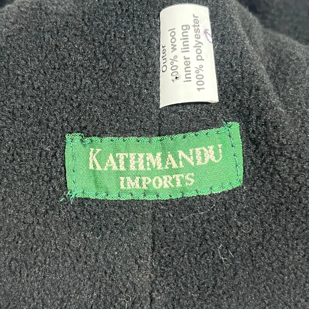 Kathmandu Imports Wool Earflap Granola Hat Fleece Lined Fair Isle Nordic OS